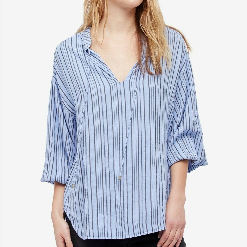 Free People Rhythm Of The Night Striped Tunic